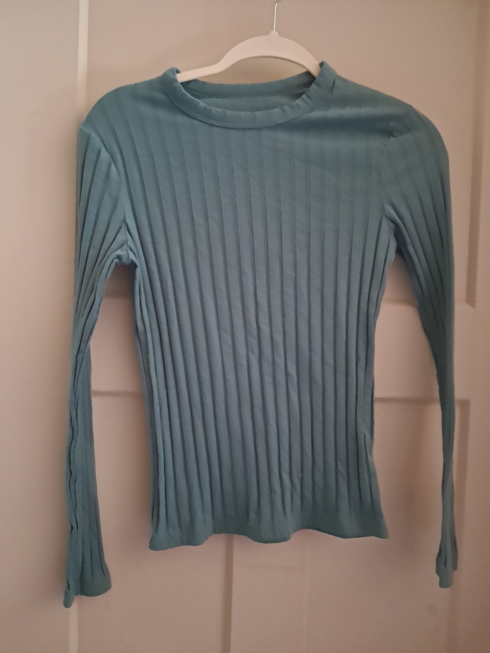 a new day Women's Ribbed Long-Sleeve Top - Teal